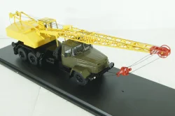 КС-4561(250) Автокран на шасси Краз 250, хаки/желтый, SSM1551, SSM 1:43