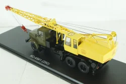 КС-4561(250) Автокран на шасси Краз 250, хаки/желтый, SSM1551, SSM 1:43