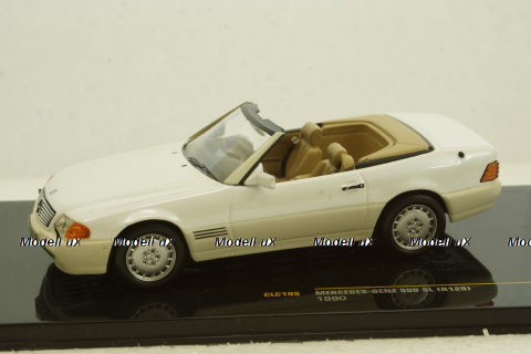 Mercedes SL500 R129, 1990 white, CLC195, IXO 1:43