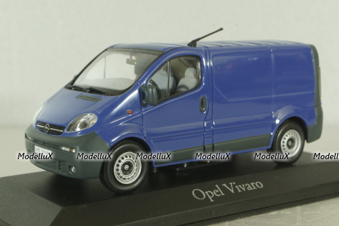 Opel Vivaro/Renault Trafic 2001, blue, 9162811, Minichamps 1:43