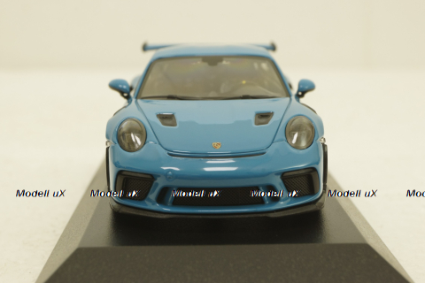 Porsche 911 (991 II) GT3 RS with gold rims 2018 lightblue, 413067046, Minichamps 1:43