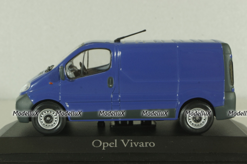 Opel Vivaro/Renault Trafic 2001, blue, 9162811, Minichamps 1:43