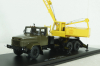 КС-4561(250) Автокран на шасси Краз 250, хаки/желтый, SSM1551, SSM 1:43