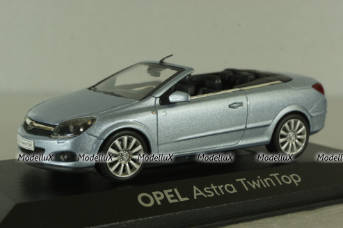 Opel Astra TwinTop 2006, blue, 93199366, Minichamps 1:43 