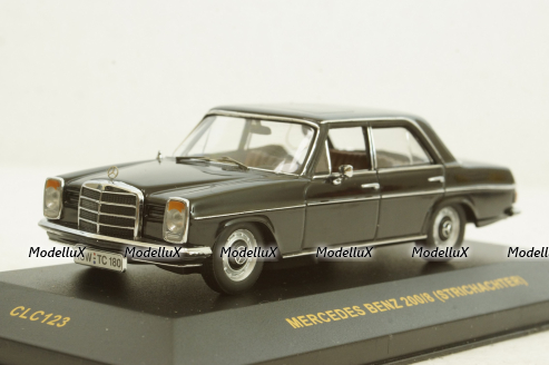 Mercedes 200/8 Strichachter, 1970 Black, CLC123, IXO 1:43