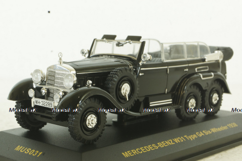 Mercedes G4 W31 cabriolet 1934, black, MUS031, IXO 1:43