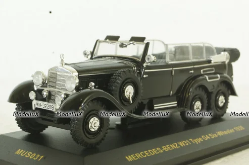 Mercedes G4 W31 cabriolet 1934, black, MUS031, IXO 1:43