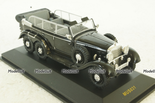 Mercedes G4 W31 cabriolet 1934, black, MUS031, IXO 1:43