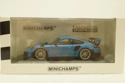 Porsche 911 (991 II) GT2 RS with silver rims 2018 lightblue, 413067275, Minichamps 1:43