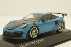Porsche 911 (991 II) GT2 RS with silver rims 2018 lightblue, 413067275, Minichamps 1:43