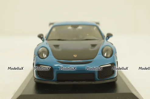 Porsche 911 (991 II) GT2 RS with silver rims 2018 lightblue, 413067275, Minichamps 1:43