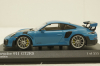 Porsche 911 (991 II) GT2 RS with silver rims 2018 lightblue, 413067275, Minichamps 1:43