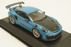 Porsche 911 (991 II) GT2 RS with silver rims 2018 lightblue, 413067275, Minichamps 1:43