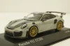 Porsche 911 (991/2) GT2 RS with gold rims 2018 lightgrey, 413 067288, Minichamps 1:43