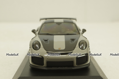 Porsche 911 (991/2) GT2 RS with gold rims 2018 lightgrey, 413 067288, Minichamps 1:43