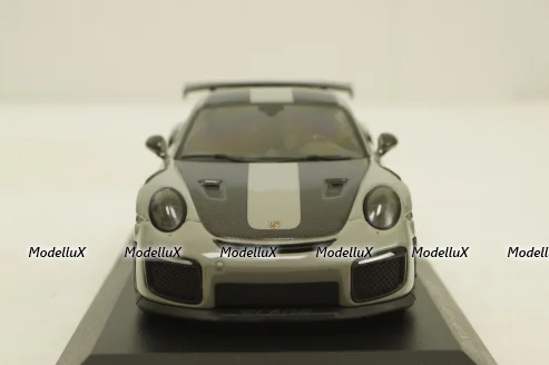 Porsche 911 (991/2) GT2 RS with gold rims 2018 lightgrey, 413 067288, Minichamps 1:43