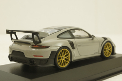 Porsche 911 (991/2) GT2 RS with gold rims 2018 lightgrey, 413 067288, Minichamps 1:43