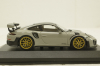 Porsche 911 (991/2) GT2 RS with gold rims 2018 lightgrey, 413 067288, Minichamps 1:43