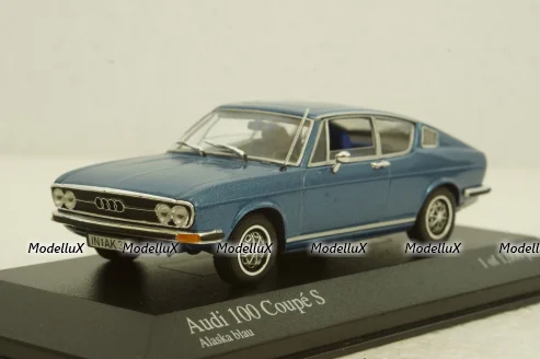 Audi 100 Coupe S 1969 blue,  430019127, Minichamps 1:43