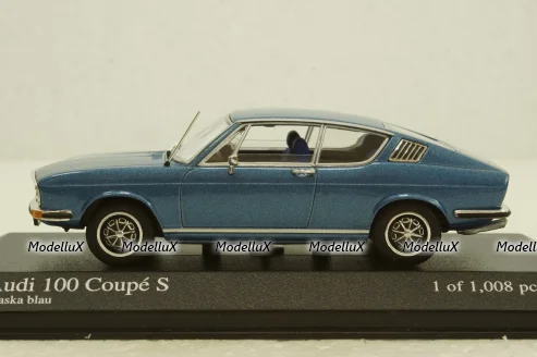 Audi 100 Coupe S 1969 blue,  430019127, Minichamps 1:43