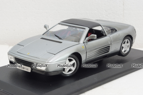 Ferrari 348 TS (1989), silvergrey, BU1816006GY, Burago 1:18