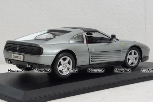 Ferrari 348 TS (1989), silvergrey, BU1816006GY, Burago 1:18