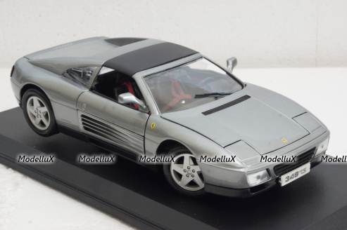 Ferrari 348 TS (1989), silvergrey, BU1816006GY, Burago 1:18