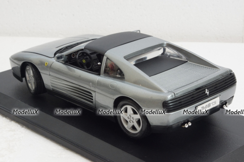 Ferrari 348 TS (1989), silvergrey, BU1816006GY, Burago 1:18