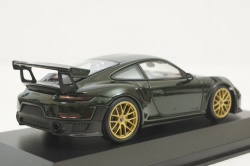 Porsche 911 (991 II) GT2-RS  with gold rims 2018 darkgreen, 413067286,  Minichamps 1:43