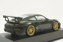 Porsche 911 (991 II) GT2-RS  with gold rims 2018 darkgreen, 413067286,  Minichamps 1:43