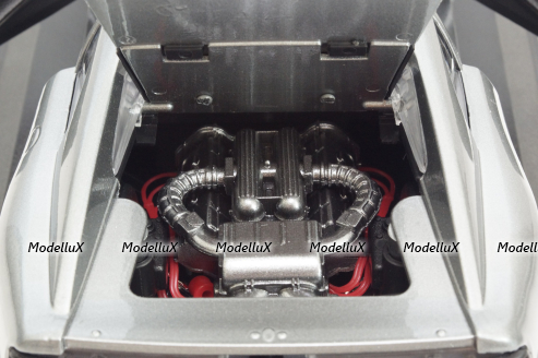 Ferrari 348 TS (1989), silvergrey, BU1816006GY, Burago 1:18