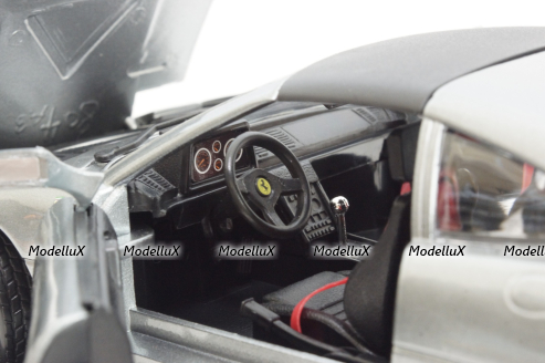Ferrari 348 TS (1989), silvergrey, BU1816006GY, Burago 1:18