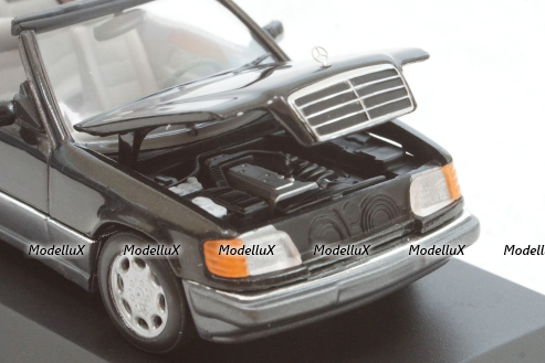 Mercedes E320 Cabriolet (A124) 1994 black,  430033530, Minichamps 1:43