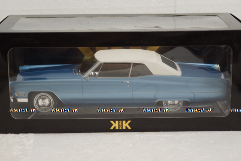 Cadillac DeVille Soft-Top 1968, blue/white, KKDC180314, KK-Scale 1:18