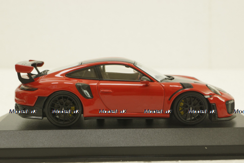 Porsche 911 (991/2) GT2 RS with black rims  2018 red,  413067292, Minichamps 1:43