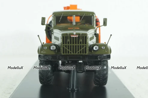 Краз-255 АЦ-8,5 топливозаправщик, хаки-оранжевый, SSM1178, SSM 1:43