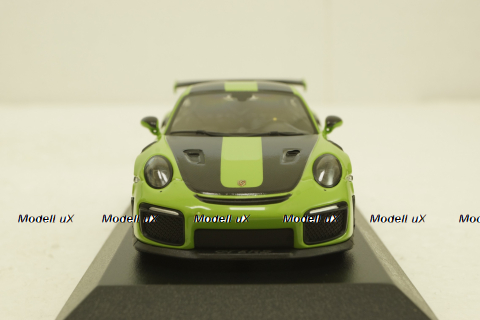 Porsche 911 (991 II) GT2 RS with gold rims 2018 green, 413067283, Minichamps 1:43