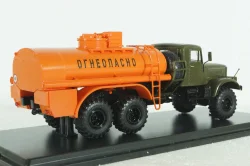 Краз-255 АЦ-8,5 топливозаправщик, хаки-оранжевый, SSM1178, SSM 1:43