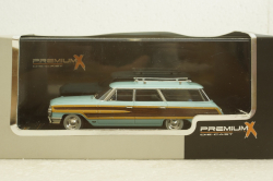 Ford Country Squire 1964, light blue, PRD202, PremiumX 1:43
