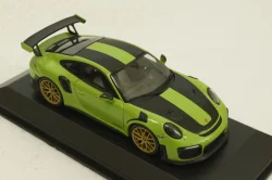 Porsche 911 (991 II) GT2 RS with gold rims 2018 green, 413067283, Minichamps 1:43