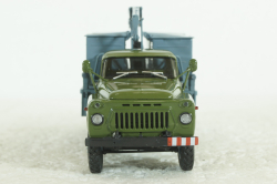 М-30 (53) мусоровоз М-30, на шасси Газ-53 (ранний), хаки/синий, Автоистория 1:43