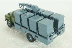 М-30 (53) мусоровоз М-30, на шасси Газ-53 (ранний), хаки/синий, Автоистория 1:43