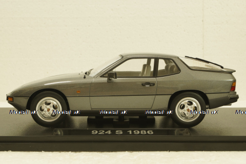 Porsche 924 S 1986, grey, metallic, KKDC180772, KK-Scale 1:18