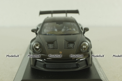Porsche 911 (992) GT3 RS with Weissach-Package, blue/black rims and black décor, 413062109, Minichamps 1:43  