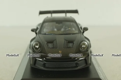 Porsche 911 (992) GT3 RS with Weissach-Package, blue/black rims and black décor, 413062109, Minichamps 1:43  