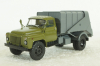 53М мусоровоз бункерного типа на шасси Газ-53 1967, хаки/серый, 103160, Автоистория 1:43