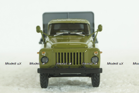 53М мусоровоз бункерного типа на шасси Газ-53 1967, хаки/серый, 103160, Автоистория 1:43