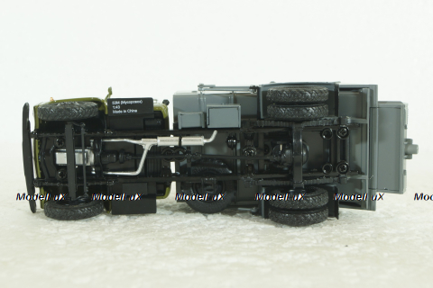 53М мусоровоз бункерного типа на шасси Газ-53 1967, хаки/серый, 103160, Автоистория 1:43