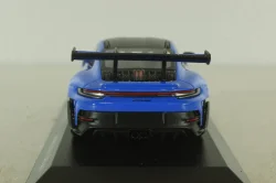 Porsche 911 (992) GT3 RS with Weissach-Package, black/ blue rims and blue décor, 413062122, Minichamps 1:43   