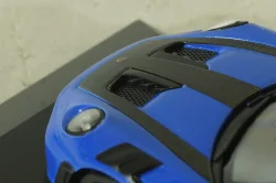 Porsche 911 (992) GT3 RS with Weissach-Package, black/ blue rims and blue décor, 413062122, Minichamps 1:43   